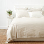 Purity Organic Cotton Duvet Cover Set | Natural Stripe-1