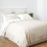 Purity Organic Cotton Duvet Cover Set | Natural Stripe-3
