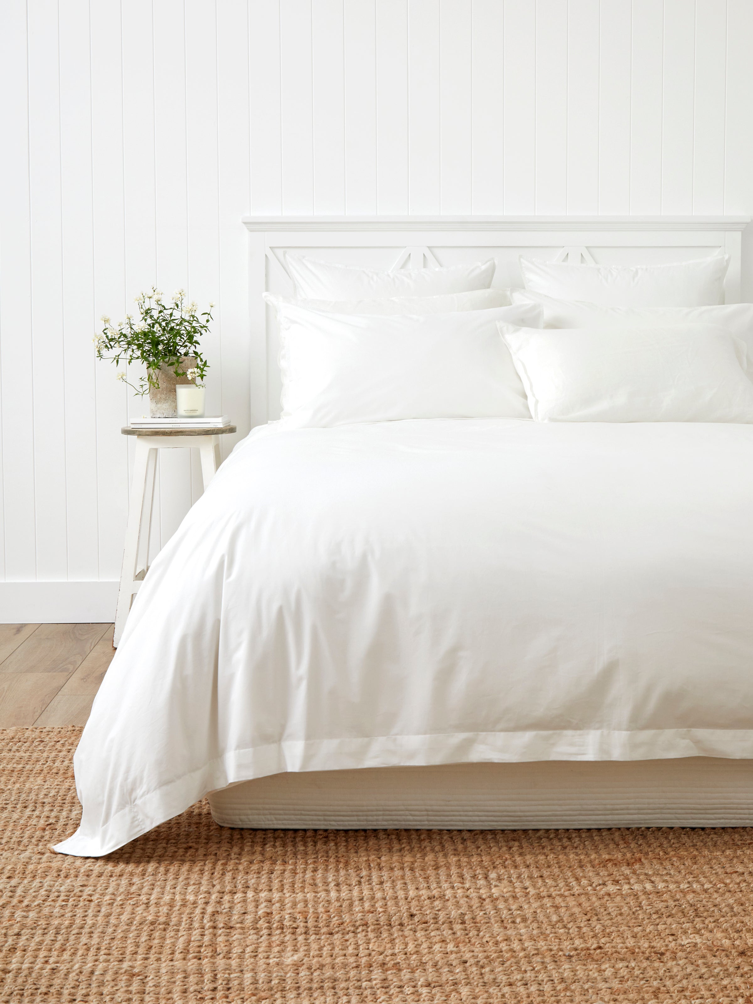 Purity Organic Cotton Duvet Cover Set | White-1