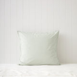 Purity Organic Cotton European Pillowcase | Green Stripe-1
