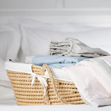 Purity Organic Cotton Fitted Cot Sheet | Natural Stripe-2