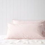 Purity Organic Cotton Lodge Pillowcase Set | Pink Stripe-1