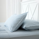 Purity Organic Cotton Sheet Set | Blue Stripe-1