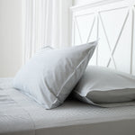 Purity Organic Cotton Sheet Set | Charcoal Stripe-1