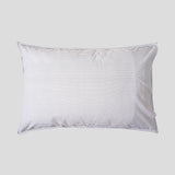 Purity Organic Cotton Standard Pillowcase Set | Charcoal Stripe-4