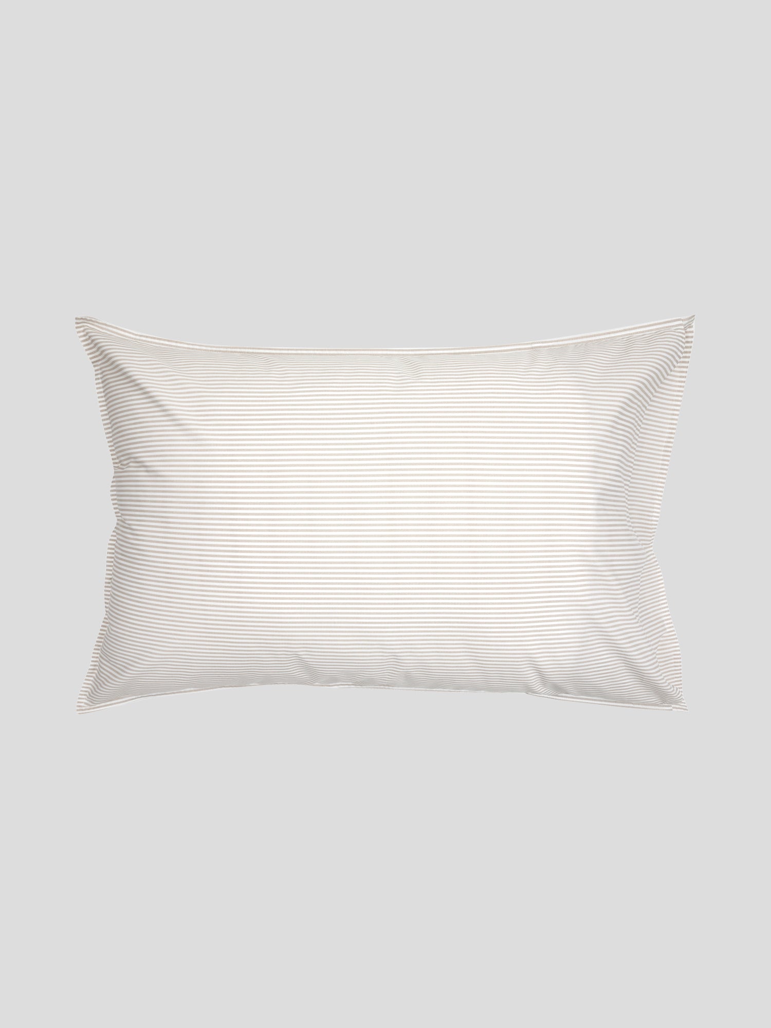 Purity Organic Cotton Standard Pillowcase Set | Natural Stripe-4