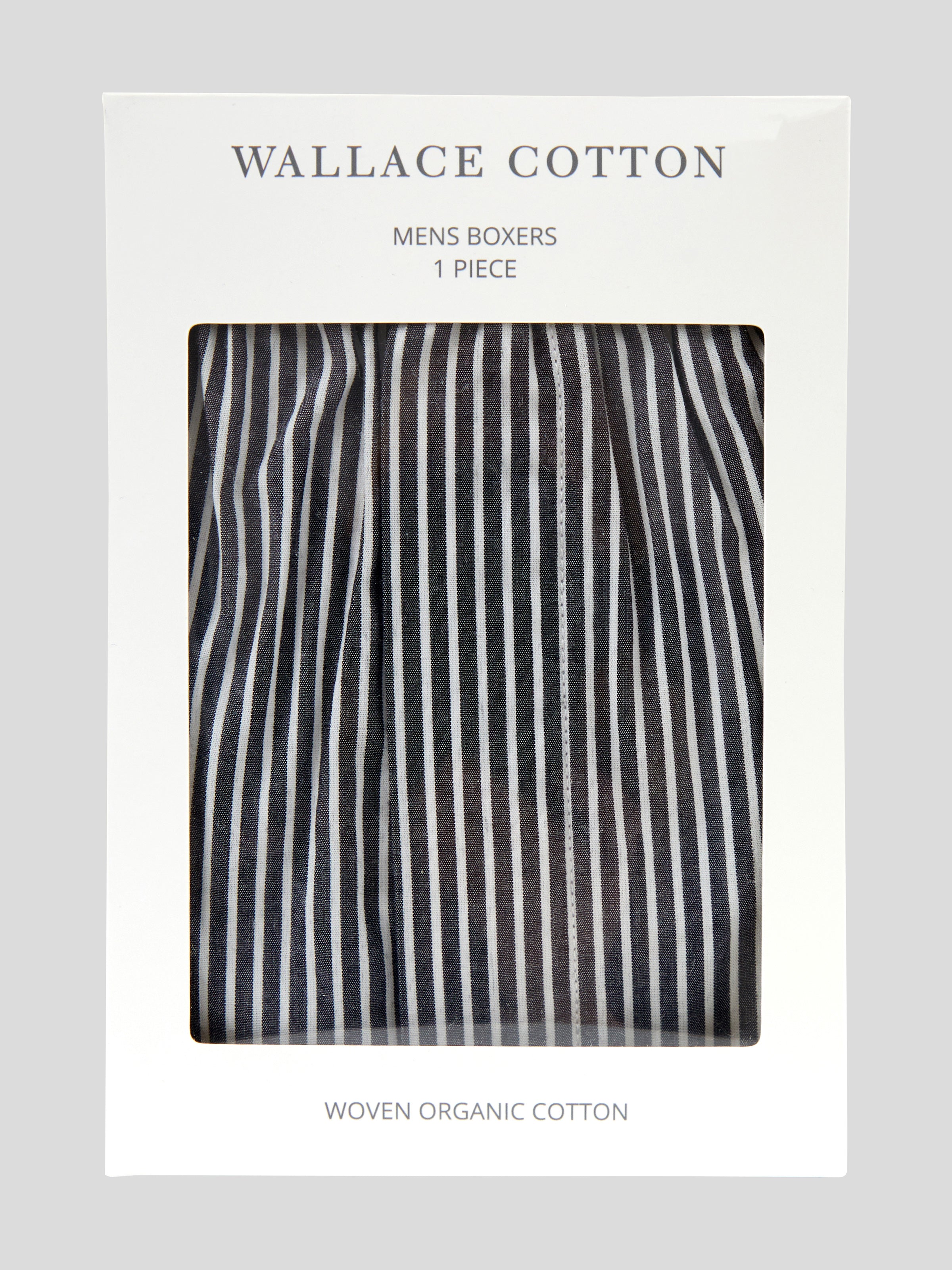Reeve Mens Boxer Shorts | Black Stripe-2