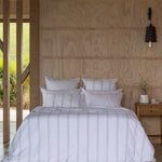 Shoreline Duvet Cover Set | Natural Stripe-5