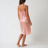 Silk Midi Nightie | Blush-4