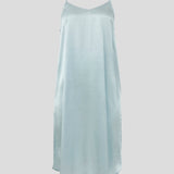 Silk Midi Nightie | Sky Blue-2