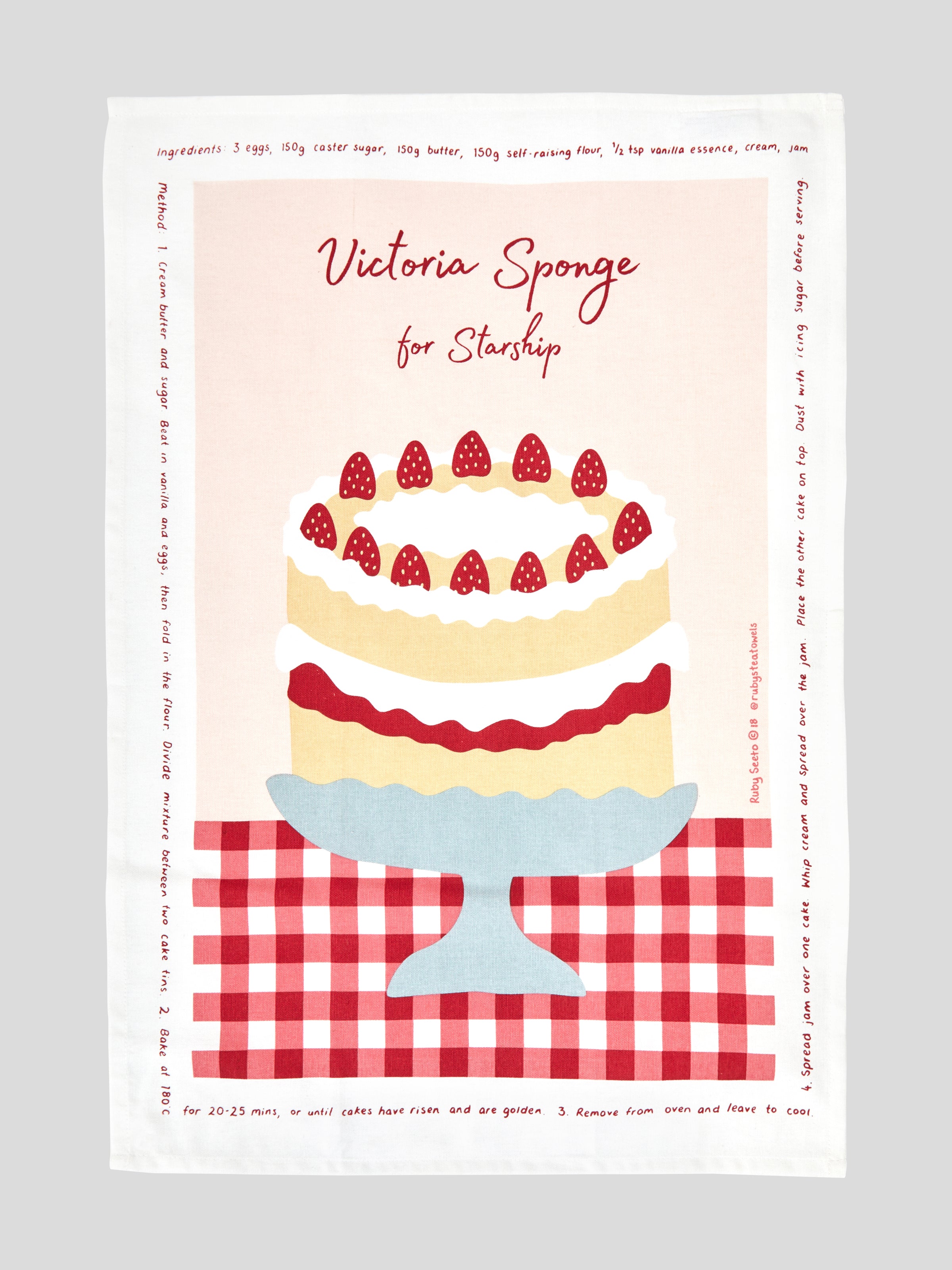Starship Victoria Sponge Tea Towel | Multi-1