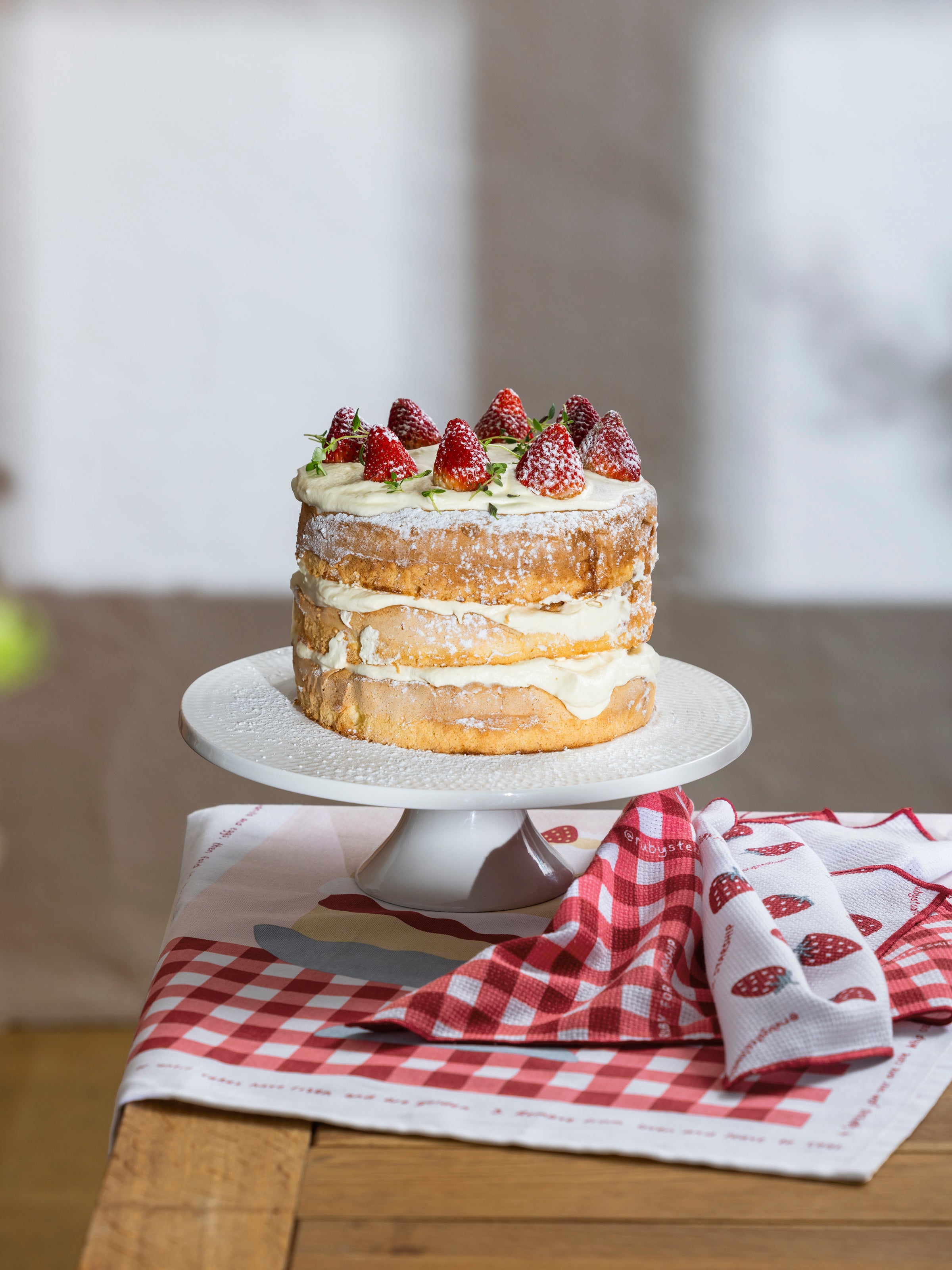 Starship Victoria Sponge Tea Towel | Multi-2