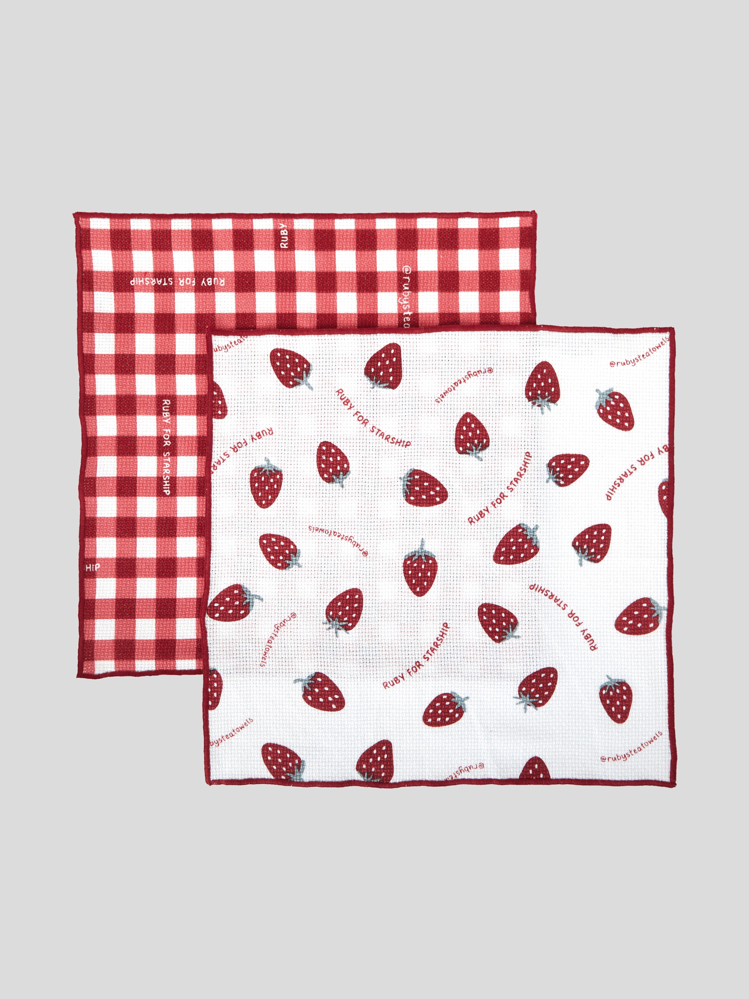 Starship Victoria Sponge Washcloth Set of 2 | Multi-1