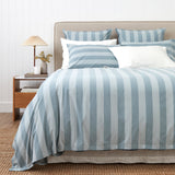 Tidal Duvet Cover Set | Blue Stripe-1