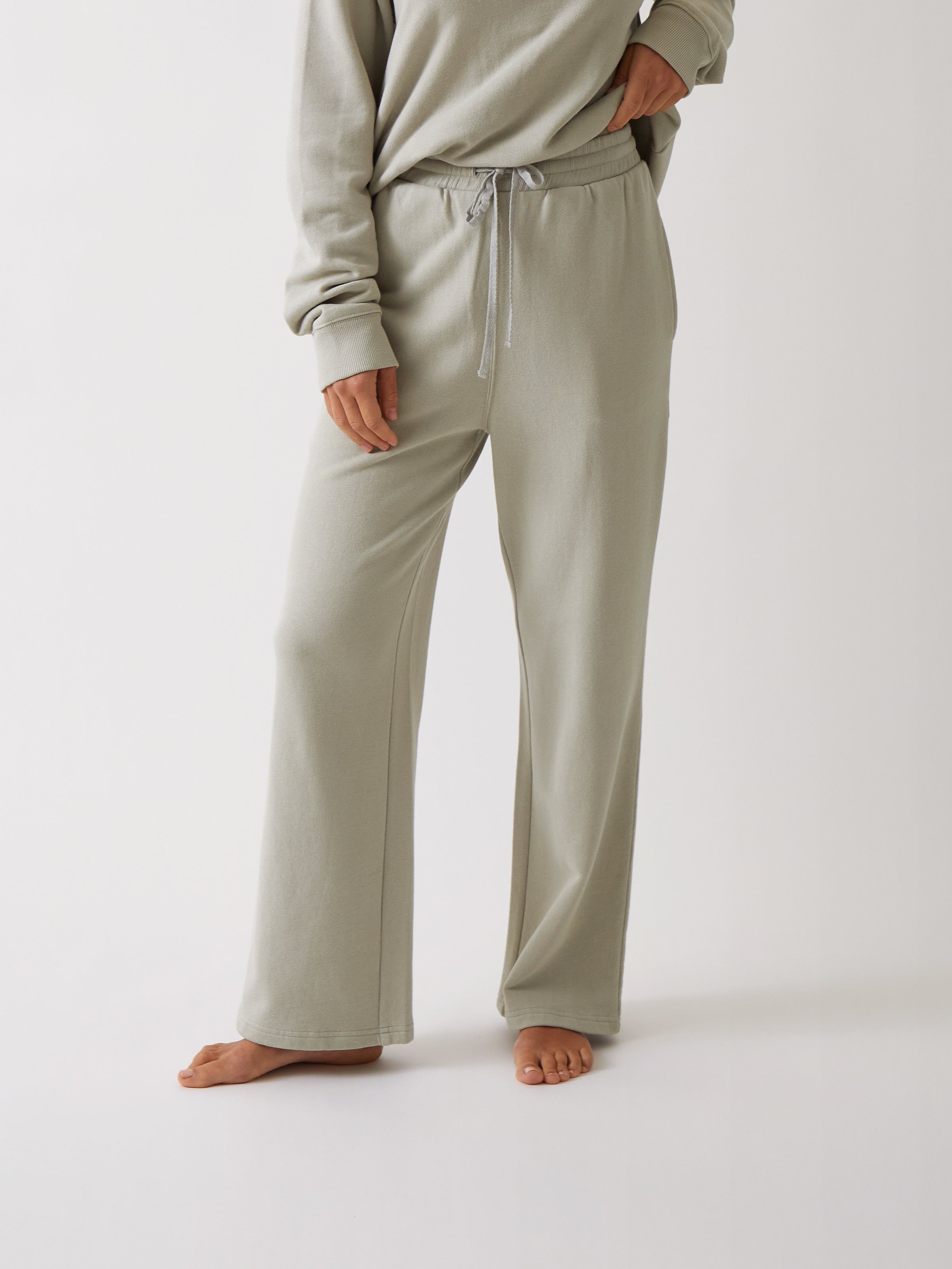 Weekend Cotton Knit Lounge Pants | Sage-1