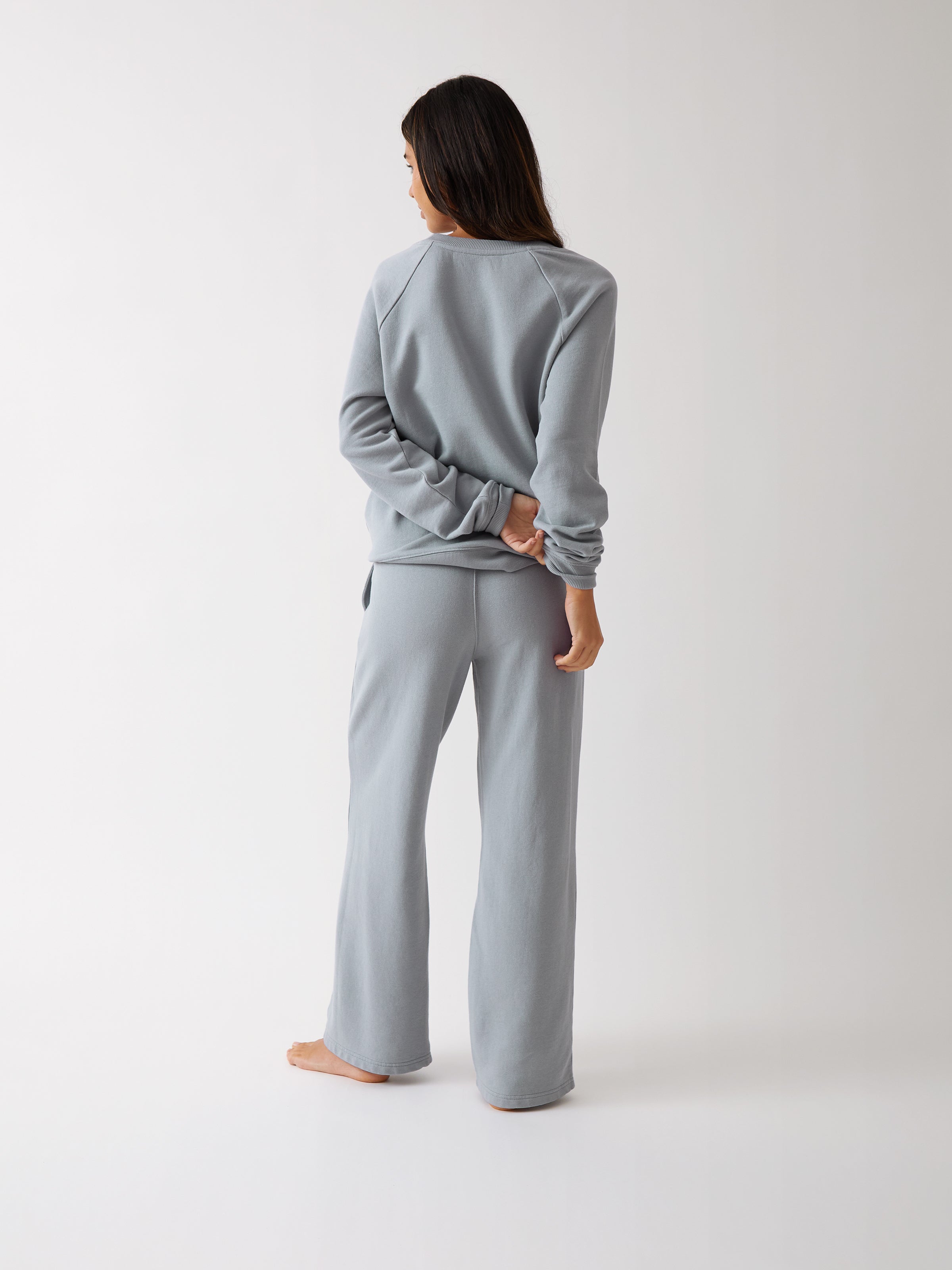 Weekend Cotton Knit Lounge Pants | Sky-4