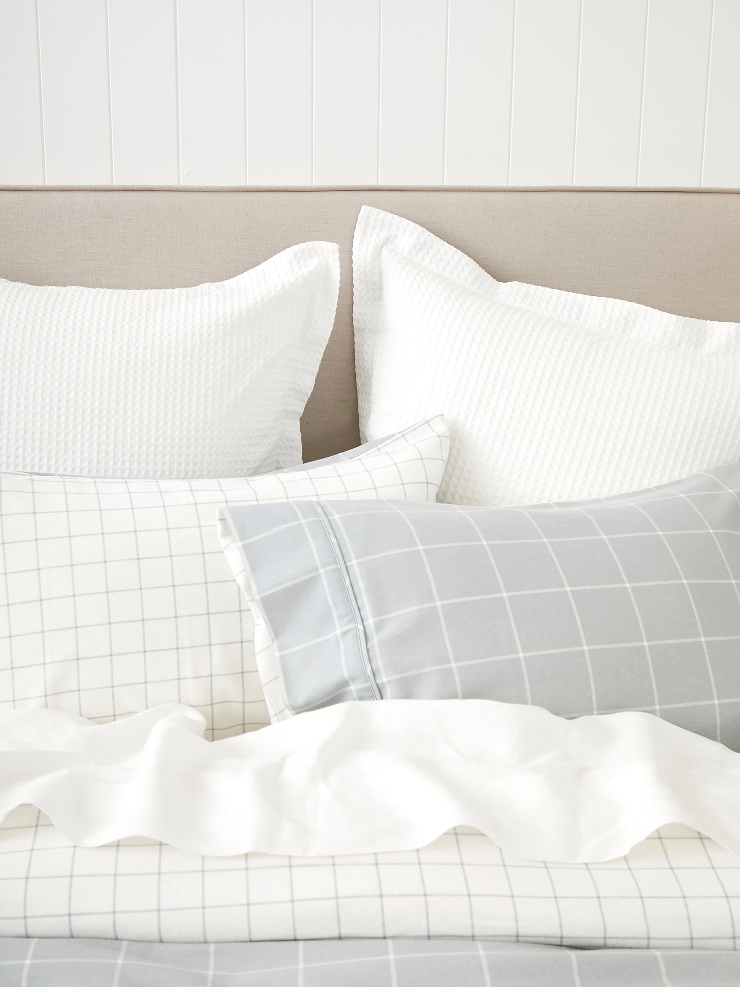 Cardrona Reversible Flannel Duvet Set | Blue White Check2
