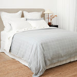 Cardrona Reversible Flannel Duvet Set | Blue White Check3