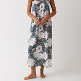 Adeline Full Length Gathered Nightie | Floral-1