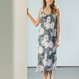 Adeline Full Length Gathered Nightie | Floral-3