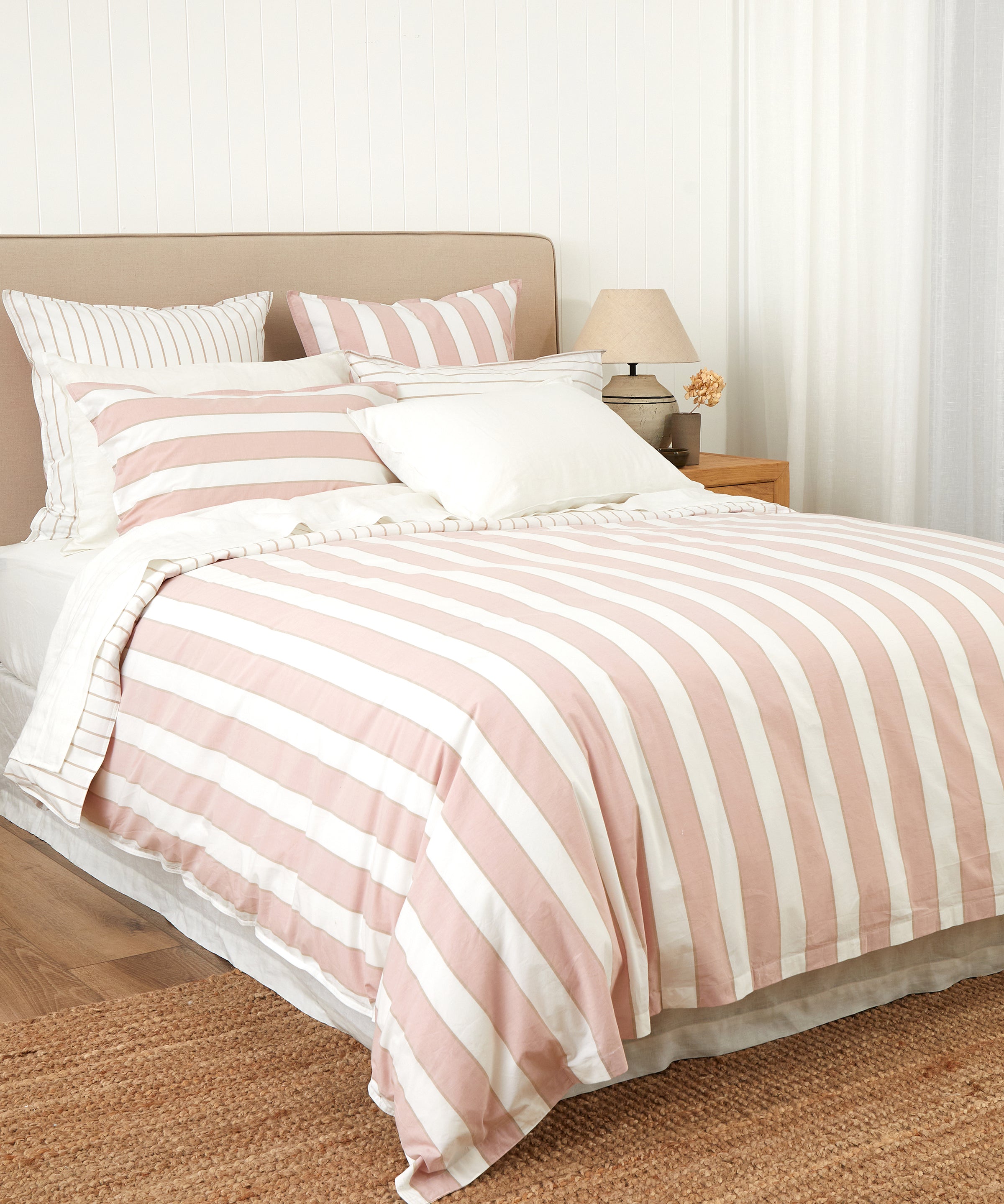 After Glow Duvet Cover Set | Pink Natural-3