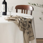 Al Dente Linen Tea Towel | Natural Black-2
