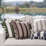 Alba Square Cushion Cover | Natural Stripe-2