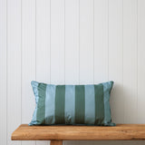 Alfresco Rectangle Filled Cushion | Green Stripe-1