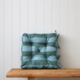 Alfresco Seat Pad | Green Stripe-1