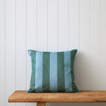 Alfresco Square Filled Cushion | Green Stripe-1