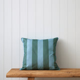 Alfresco Square Filled Cushion | Green Stripe-1