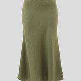 Amalfi Linen Bias Skirt | Cactus-2