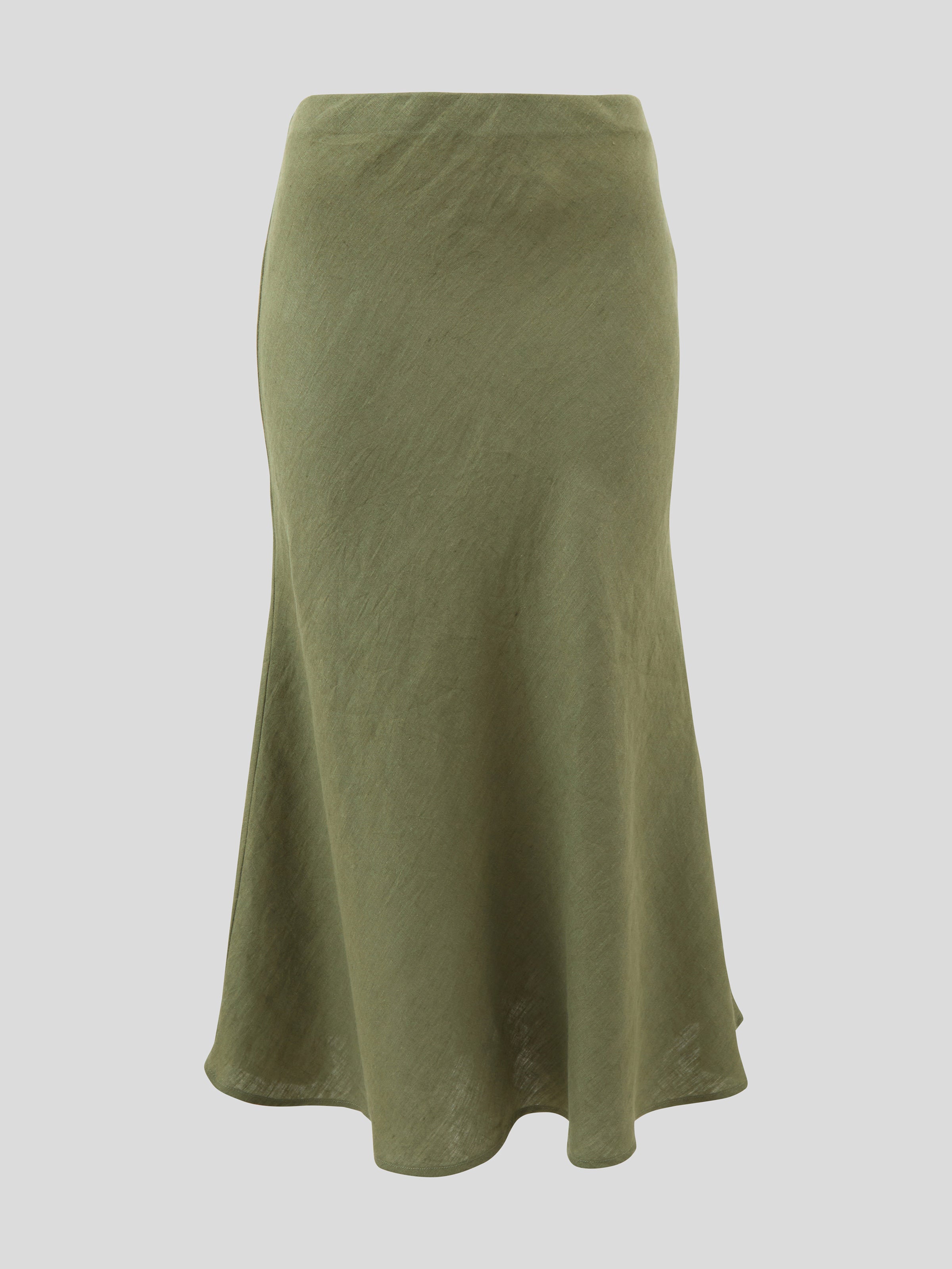 Amalfi Linen Bias Skirt | Cactus-2