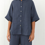 Amalfi Linen Shirt | Ink-1
