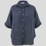 Amalfi Linen Shirt | Ink-2