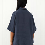 Amalfi Linen Shirt | Ink-4