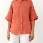 Amalfi Linen Shirt | Sunset-1