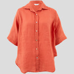 Amalfi Linen Shirt | Sunset-2