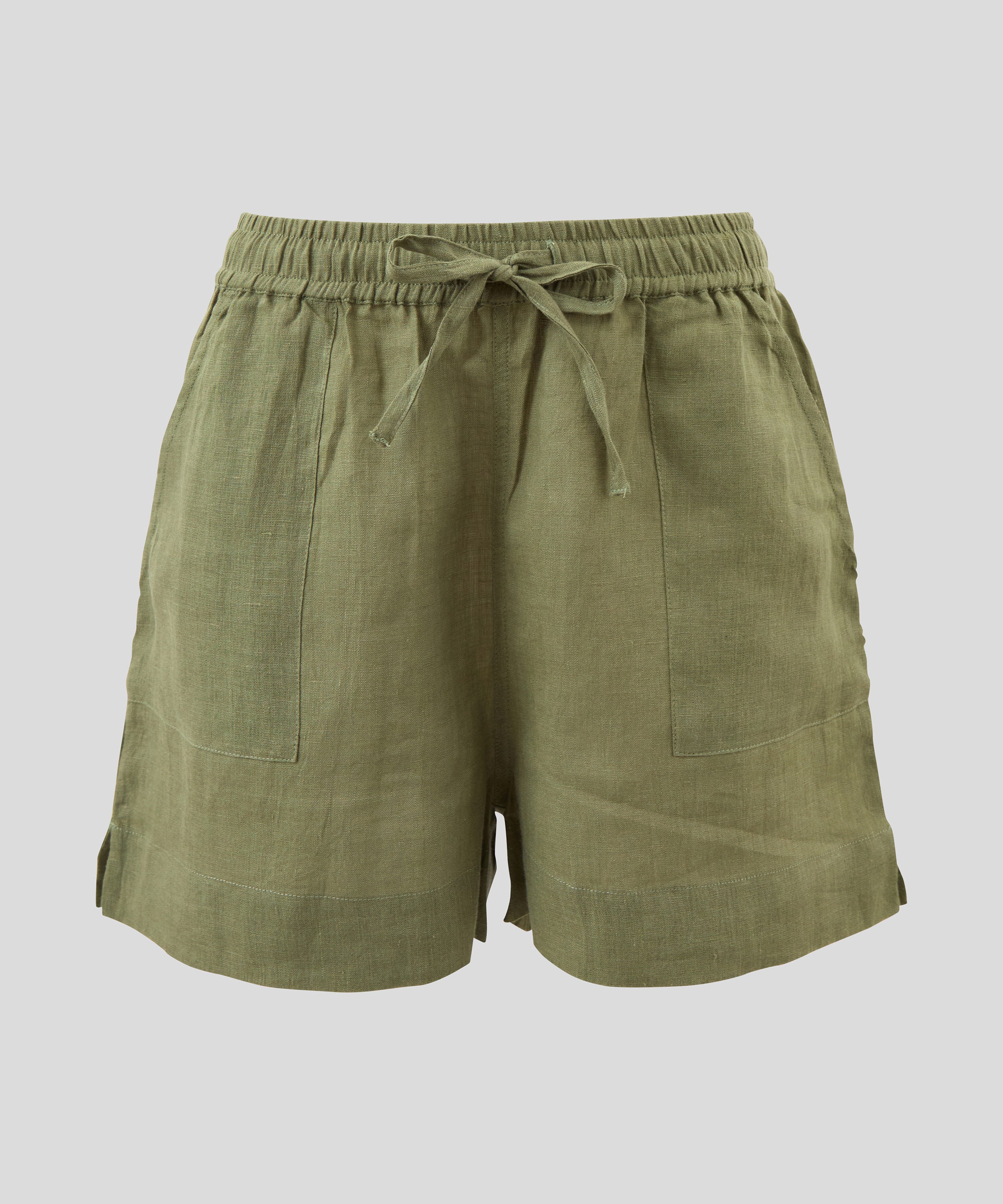 Amalfi Linen Shorts | Cactus-2