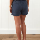 Amalfi Linen Shorts | Ink-4