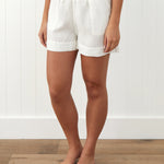Amalfi Linen Shorts | White-1
