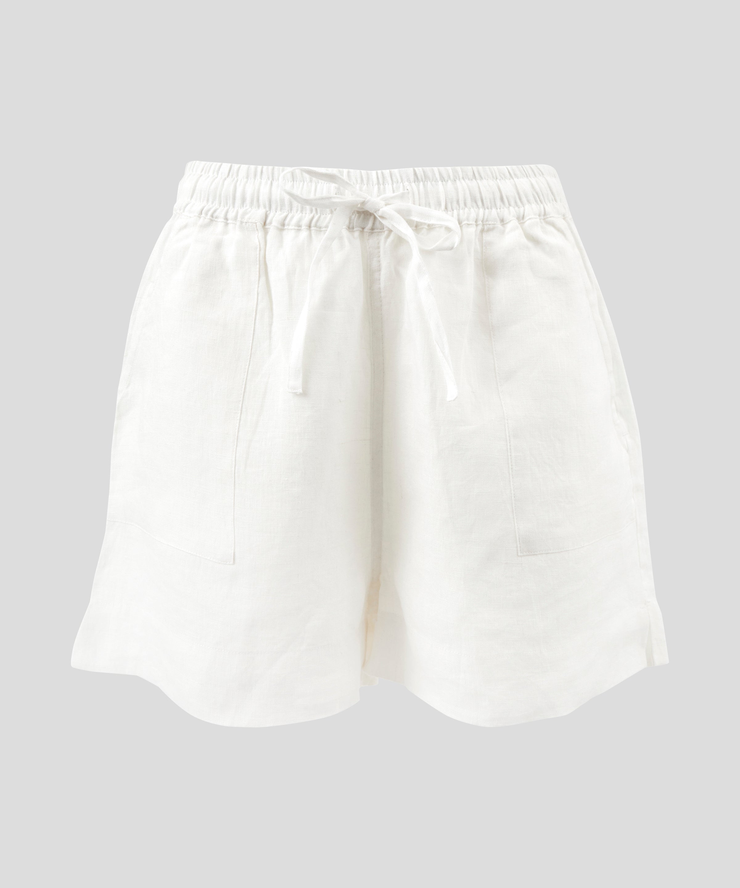 Amalfi Linen Shorts | White-2