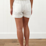Amalfi Linen Shorts | White-4