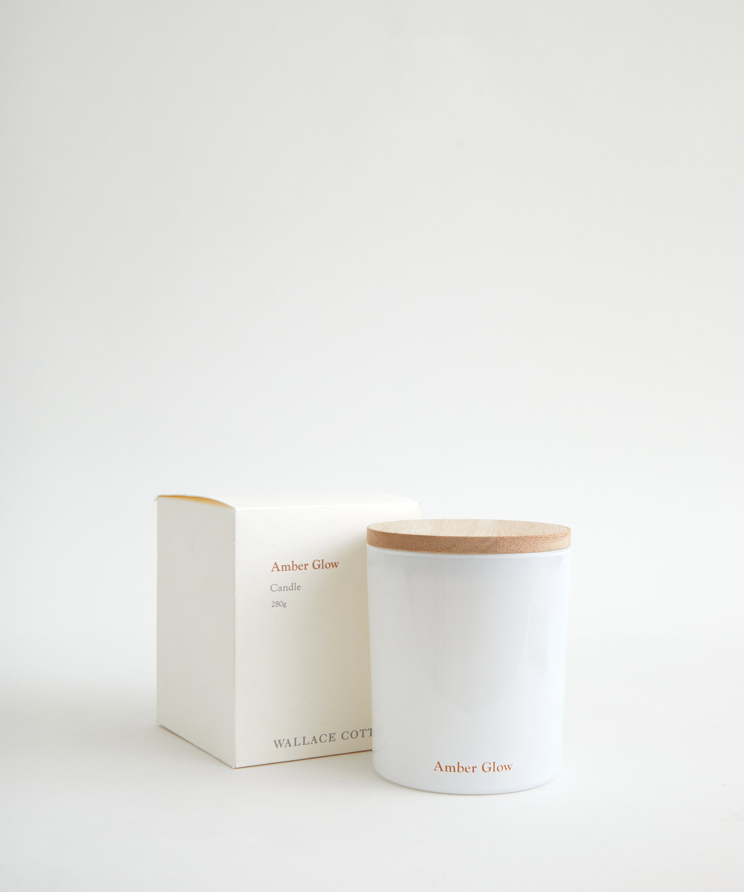 Amber Glow Candle 280gm | White-1