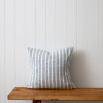 Anderson Square Cushion Cover | Mineral Blue Stripe-1
