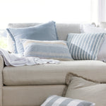 Anderson Square Cushion Cover | Mineral Blue Stripe-2