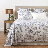 Antoinette Duvet Cover Set | Blue Leaf-1
