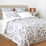 Antoinette Duvet Cover Set | Blue Leaf-3