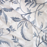 Antoinette Duvet Cover Set | Blue Leaf-4