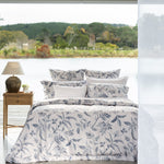 Antoinette Duvet Cover Set | Blue Leaf-5